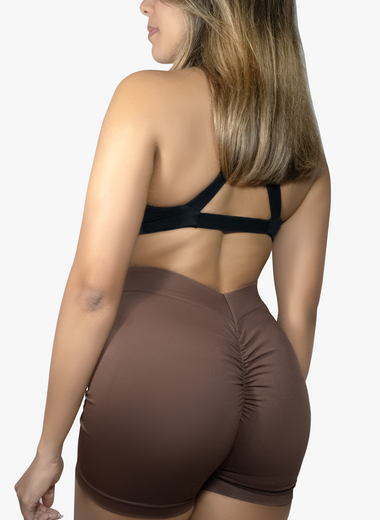 Women V-waist Scrunch Butt Shorts - My Store